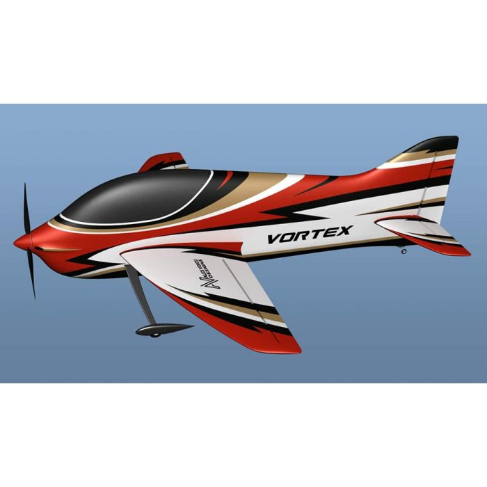 VORTEX All composite 2 meter F3A Model By RC Composit  Red and Black