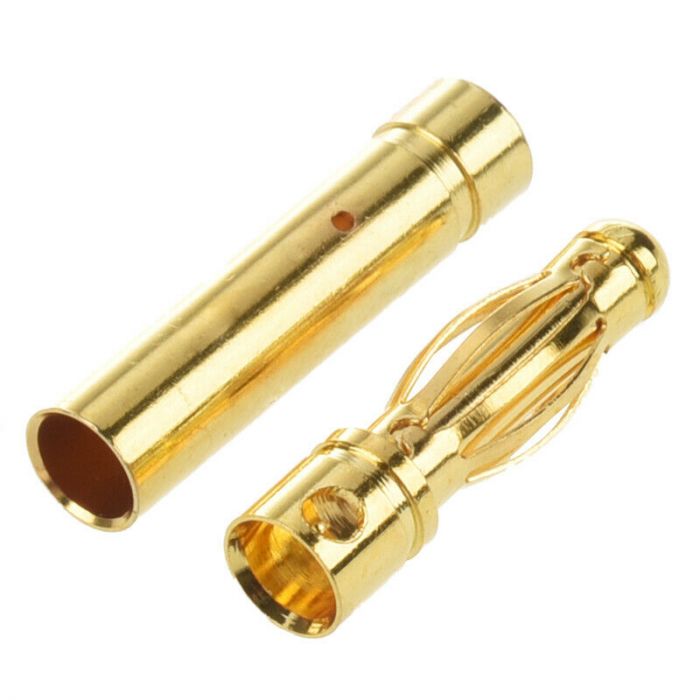 Bullet Connector, 4mm Gold Plated (3 pack)