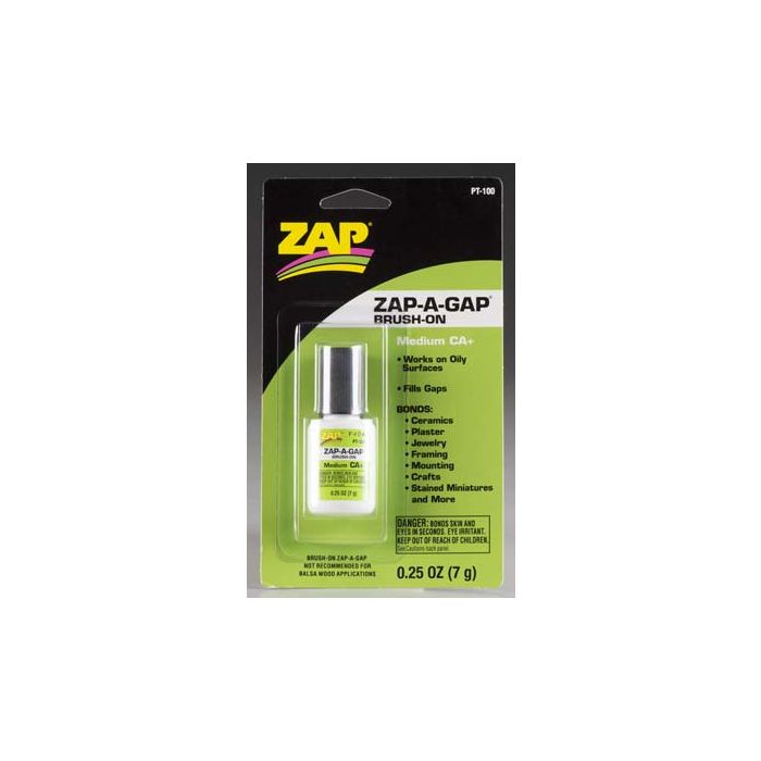ZAP CA, Brush On, Medium Viscosity, 1/4 oz. # PT-100