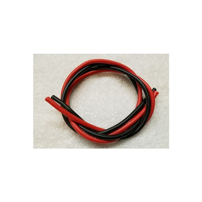 Power Unlimited 12 Gauge Silicone Wire Red and Black 2 foot set (PU12G2FT)