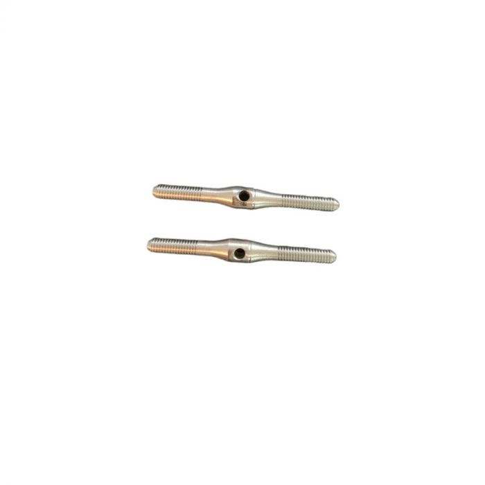 Turnbuckle, 34mm (1.33") M3 Stainless Steel, Secraft (2 pack)