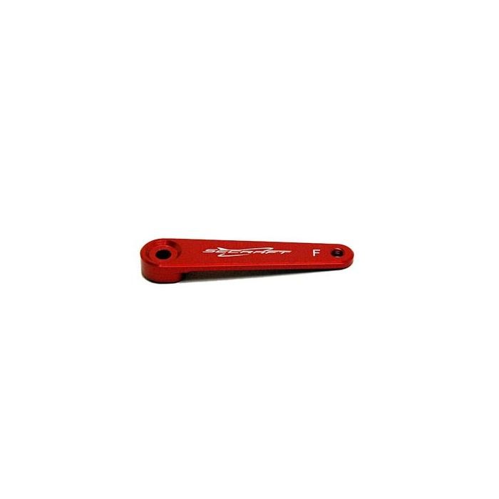 Servo Arm, 1.5" x 3mm Futaba/Red, V1 (Secraft)