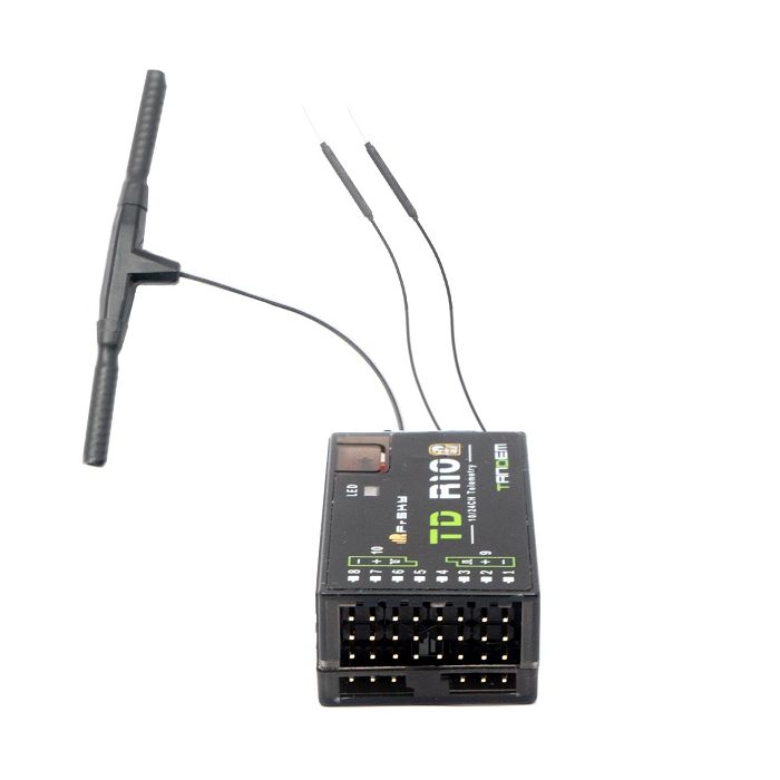 FrSky TD R10 2.4GHz 900M Dual Band Tandem Receiver with Antennas (TD R10)