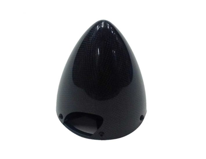 Carbon Fiber 2 Blade Prop Spinner Cone with Aluminum Back Plate  2.25 inch 