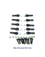 Ball Link, 3mm, Aluminum, Blue, 10 Pack (Secraft) 