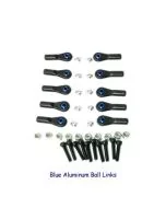 Ball Link, 3mm, Aluminum, Blue, 10 Pack (Secraft) 