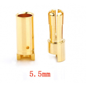 Gator-RC's 5.5mm Gold Bullet ESC and Motor Connectors. 
