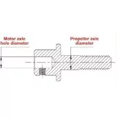 Prop Adaptor 2.0mm (Side Lock Type) Secraft